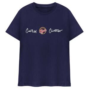 Rare Caitlin Clark Indiana Fever round21 WNBA Player Signature T-Shirt unisex
